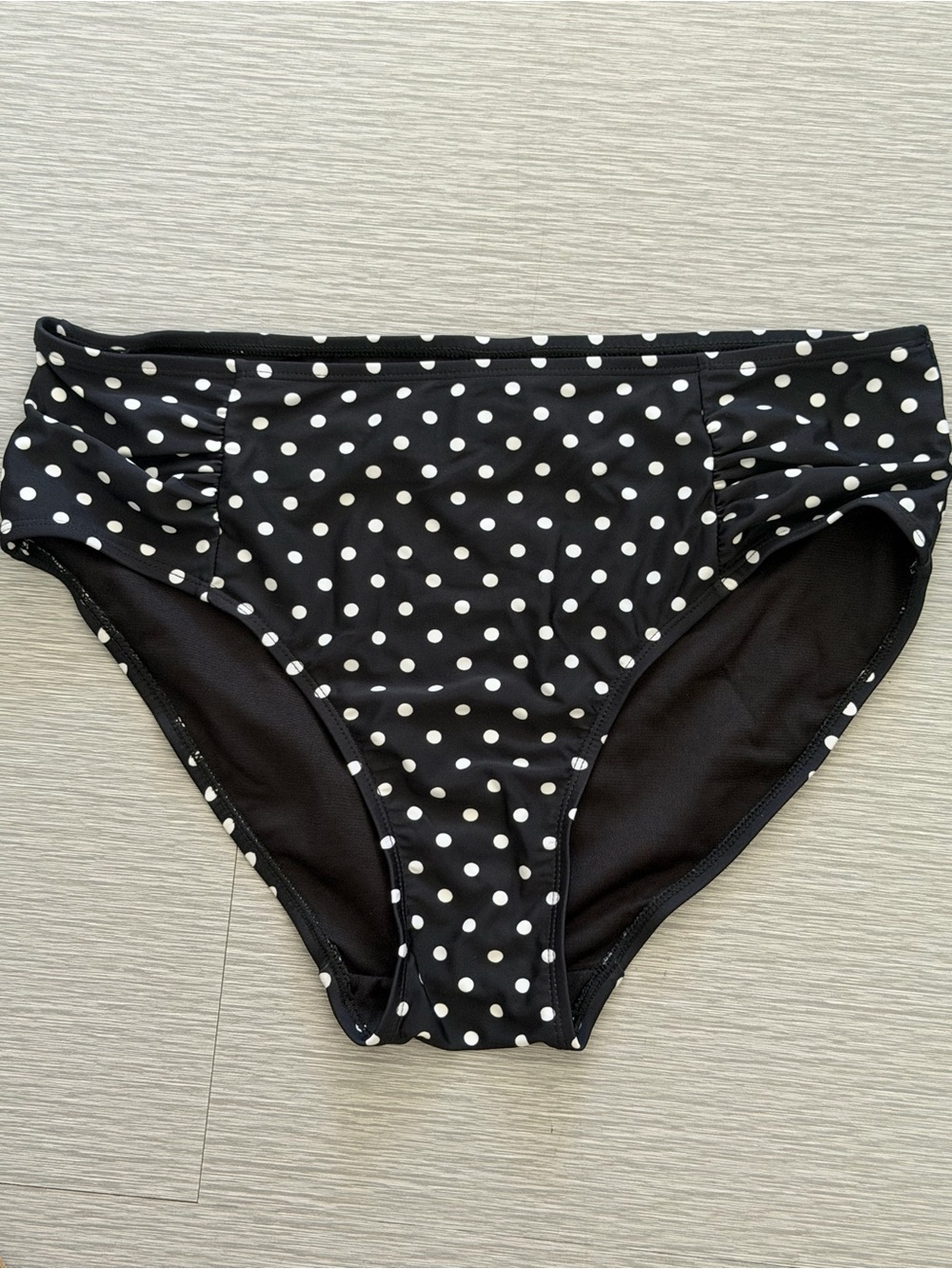 New York & Company Black with White Polka Dot Swim Bottoms Medium NWOT - Picture 8 of 9